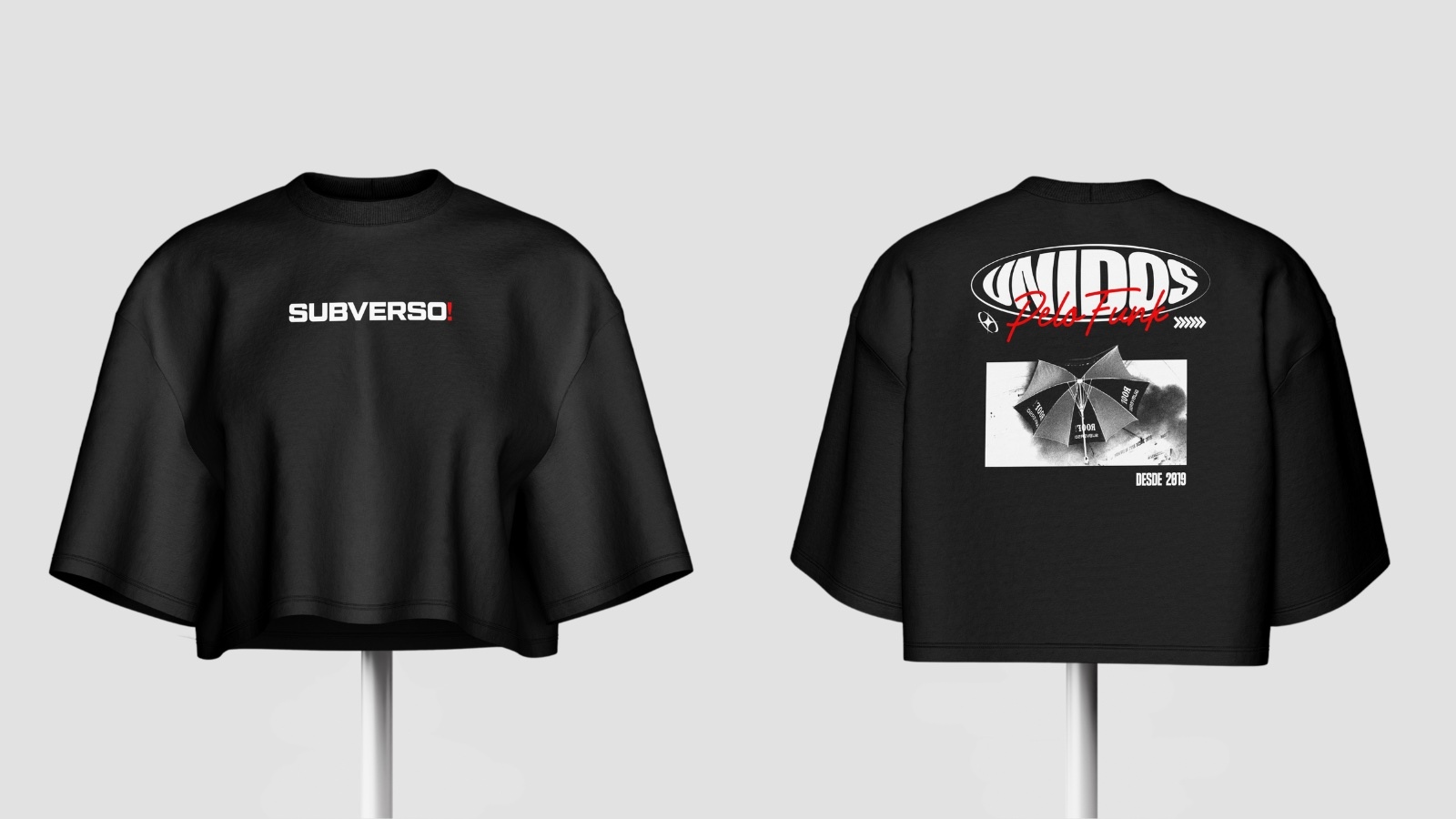 Cropped Subverso! — Unidos pelo Funk