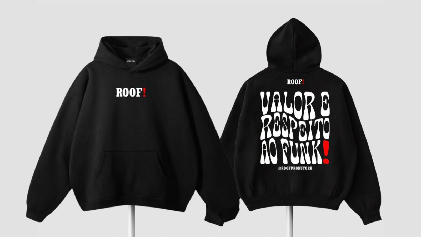 Moletom ROOF! — Valor e Respeito ao Funk!